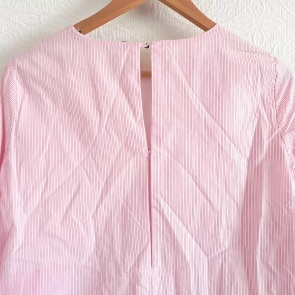 Zara Blogger Favorite Striped Skort Romper Mini Dress with Long Bell Sleeves - Picture 12 of 16